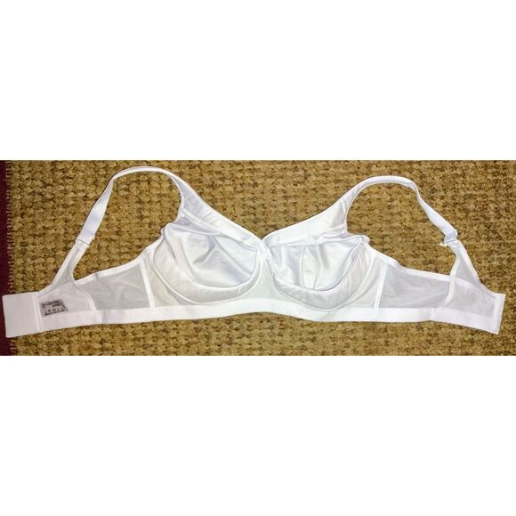 Glamorise Magic Lift Seamless Sports Bra Size 42C White Wide Straps Smoothing - Picture 2 of 5